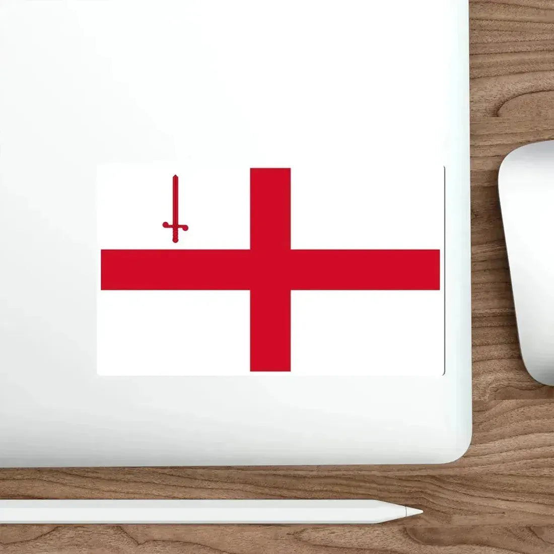 Flag of City of London UK STICKER Vinyl Die-Cut Decal - The Sticker Space