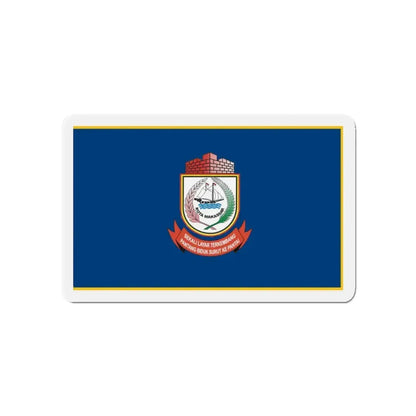 Flag of City of Makassar Indonesia - Refrigerator Magnet 4 Inch - The Sticker Space