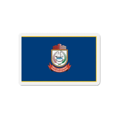 Flag of City of Makassar Indonesia - Refrigerator Magnet 5 Inch - The Sticker Space