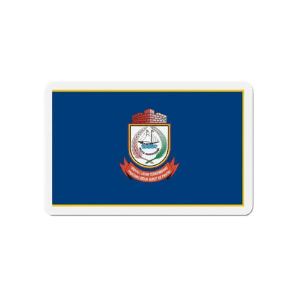 Flag of City of Makassar Indonesia - Refrigerator Magnet - The Sticker Space