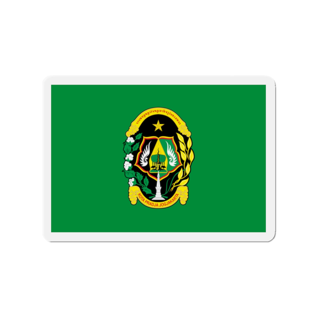 Flag of City of Yogyakarta Indonesia - Die-Cut Magnet-2" x 2"-The Sticker Space