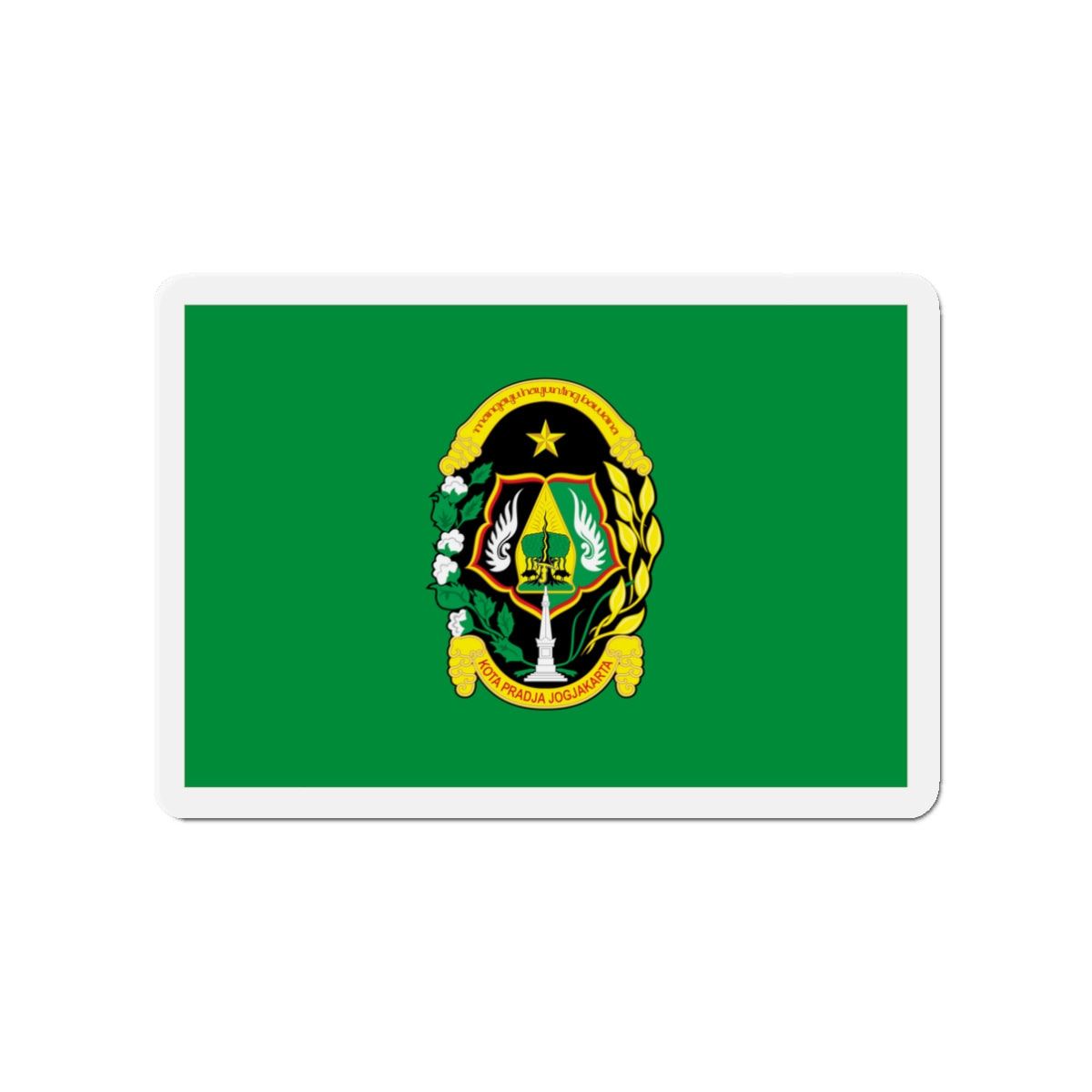 Flag of City of Yogyakarta Indonesia - Die-Cut Magnet-3" x 3"-The Sticker Space