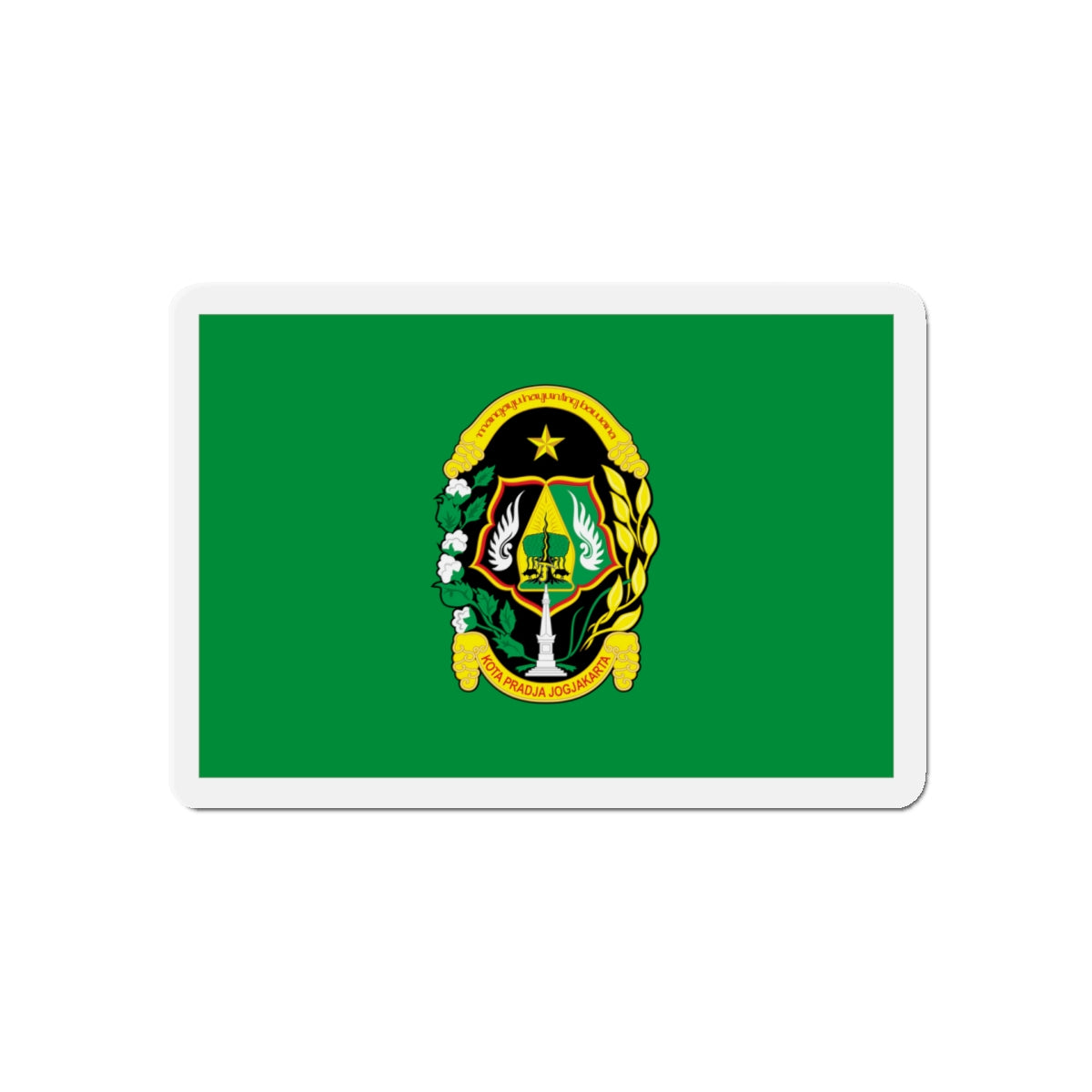 Flag of City of Yogyakarta Indonesia - Die-Cut Magnet-5" x 5"-The Sticker Space