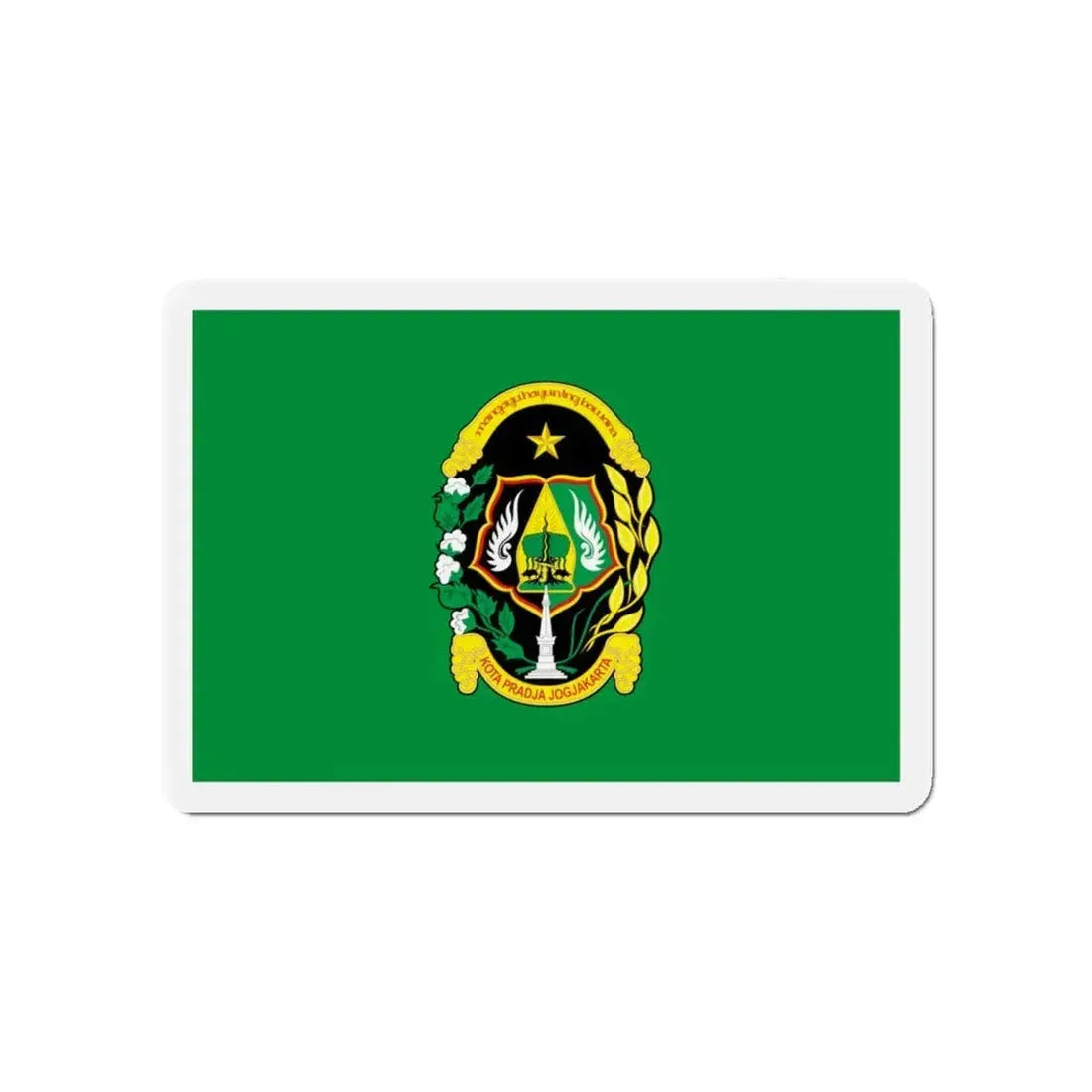 Flag of City of Yogyakarta Indonesia - Refrigerator Magnet 4 Inch - The Sticker Space