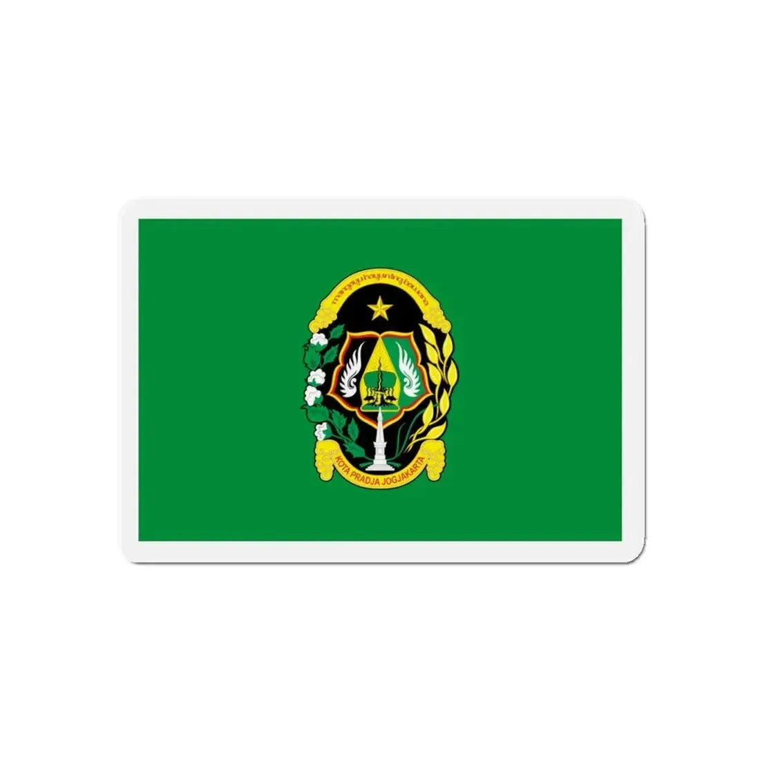 Flag of City of Yogyakarta Indonesia - Refrigerator Magnet 5 Inch - The Sticker Space