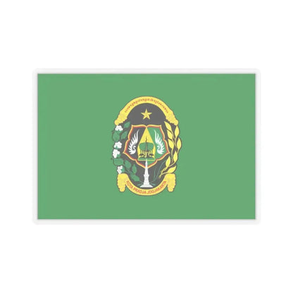 Flag of City of Yogyakarta Indonesia - STICKER Vinyl Kiss-Cut Decal 2 Inch Transparent - The Sticker Space