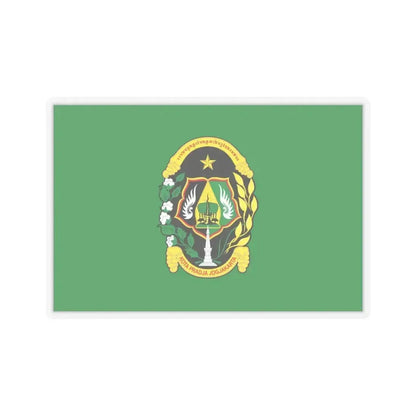 Flag of City of Yogyakarta Indonesia - STICKER Vinyl Kiss-Cut Decal 3 Inch Transparent - The Sticker Space