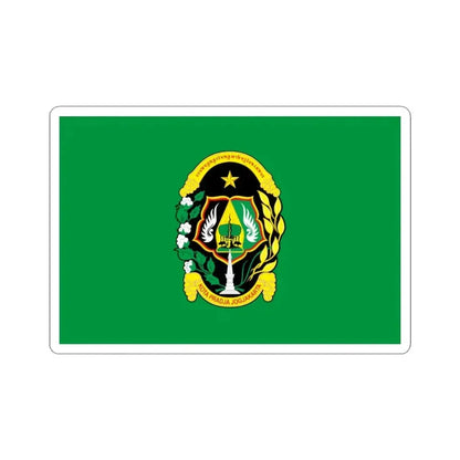 Flag of City of Yogyakarta Indonesia - STICKER Vinyl Kiss-Cut Decal 3 Inch White - The Sticker Space