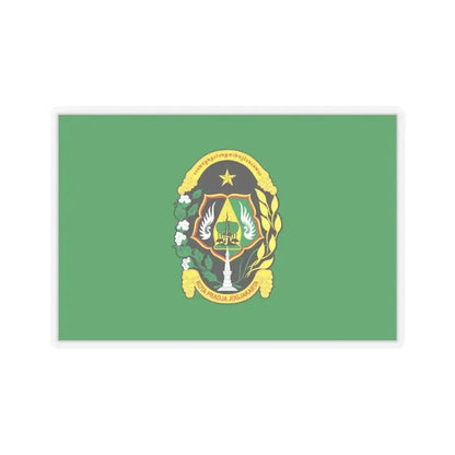 Flag of City of Yogyakarta Indonesia - STICKER Vinyl Kiss-Cut Decal 4 Inch Transparent - The Sticker Space