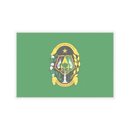 Flag of City of Yogyakarta Indonesia - STICKER Vinyl Kiss-Cut Decal 6 Inch Transparent - The Sticker Space