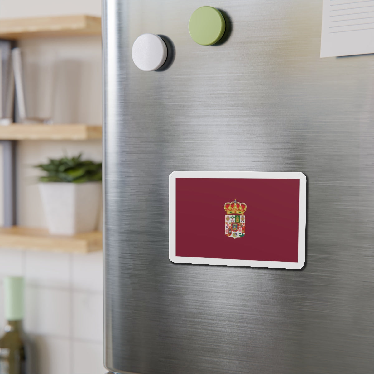 Flag of Ciudad Real Spain - Die-Cut Magnet-The Sticker Space