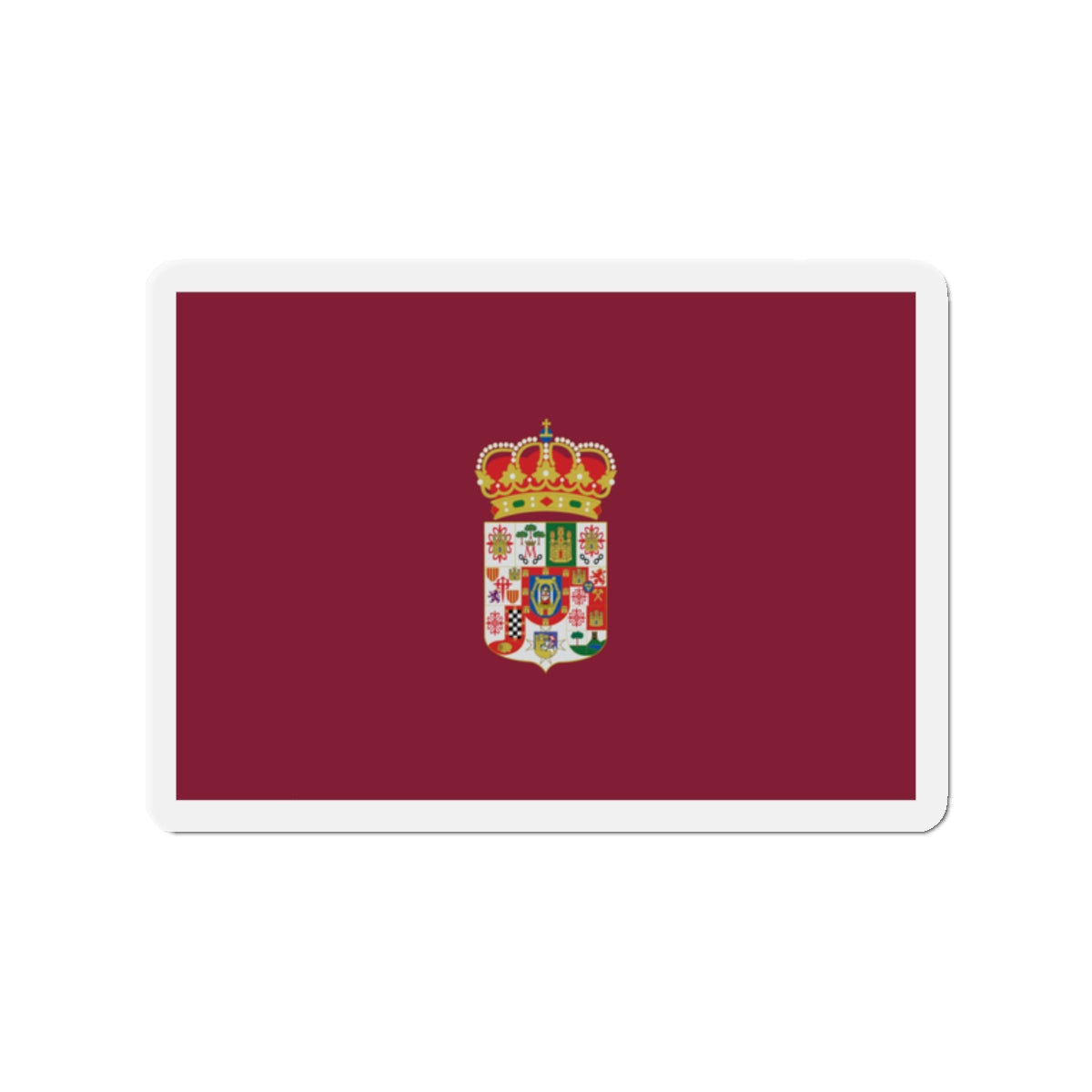 Flag of Ciudad Real Spain - Die-Cut Magnet-2" x 2"-The Sticker Space