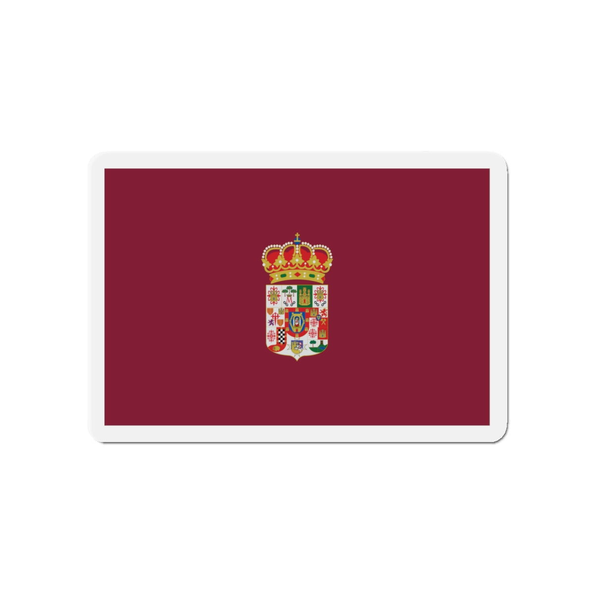 Flag of Ciudad Real Spain - Die-Cut Magnet-4" x 4"-The Sticker Space