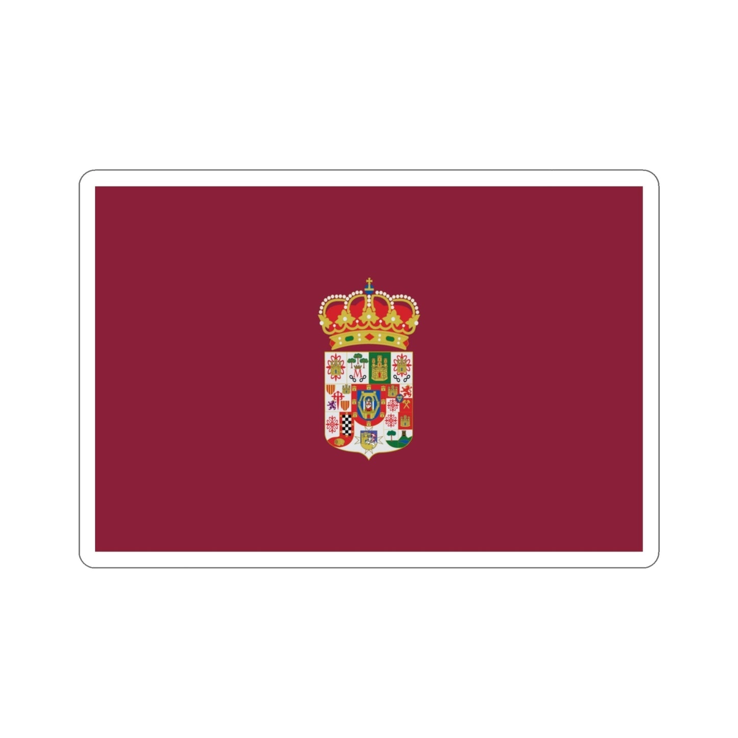 Flag of Ciudad Real Spain STICKER Vinyl Die-Cut Decal-3 Inch-The Sticker Space