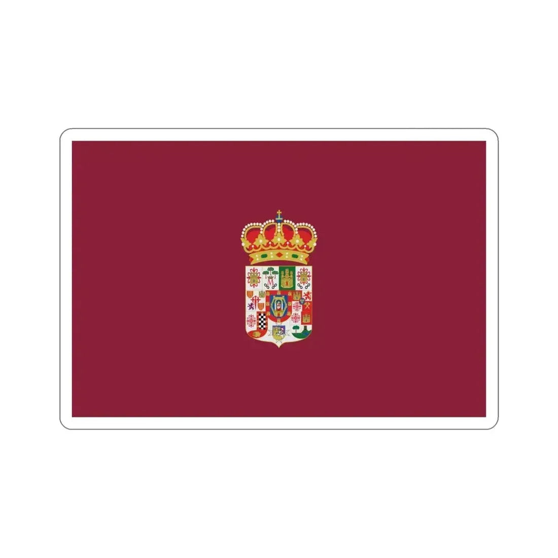 Flag of Ciudad Real Spain STICKER Vinyl Die-Cut Decal 4 Inch - The Sticker Space