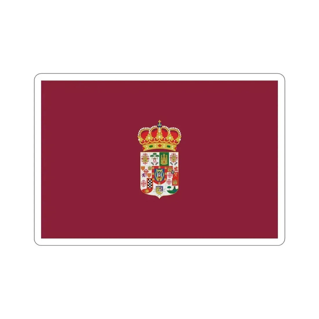Flag of Ciudad Real Spain STICKER Vinyl Die-Cut Decal 5 Inch - The Sticker Space