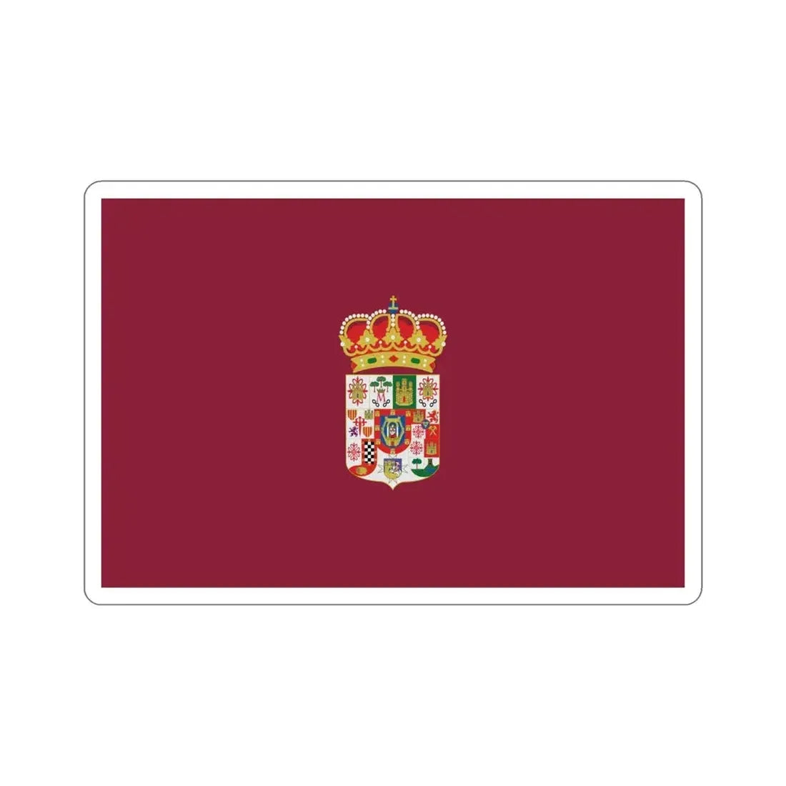 Flag of Ciudad Real Spain STICKER Vinyl Die-Cut Decal 6 Inch - The Sticker Space