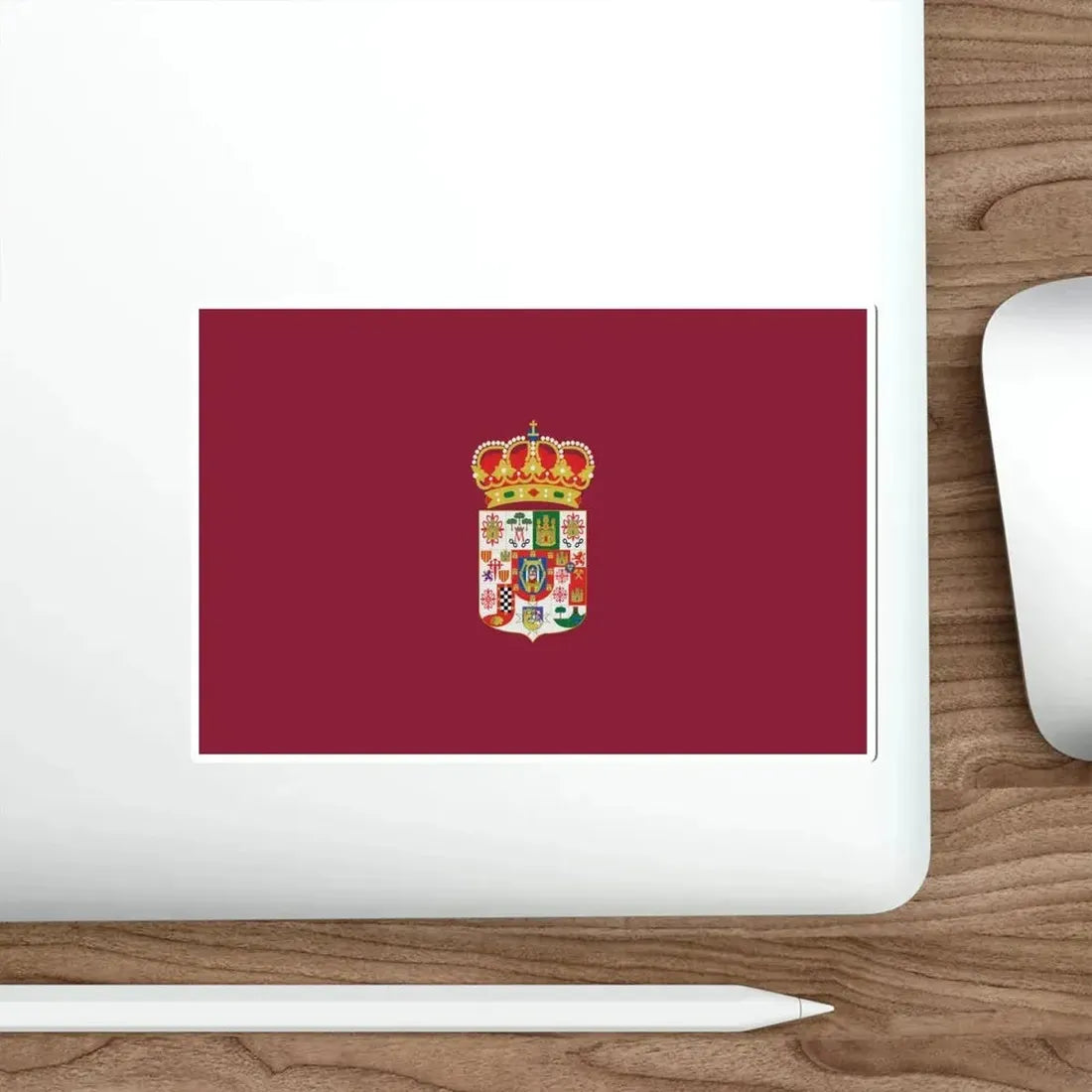 Flag of Ciudad Real Spain STICKER Vinyl Die-Cut Decal - The Sticker Space