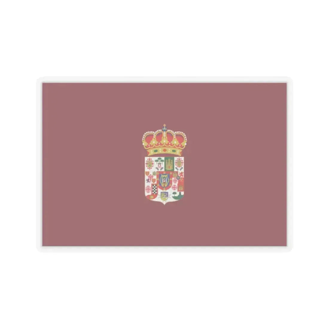 Flag of Ciudad Real Spain - STICKER Vinyl Kiss-Cut Decal 2 Inch Transparent - The Sticker Space