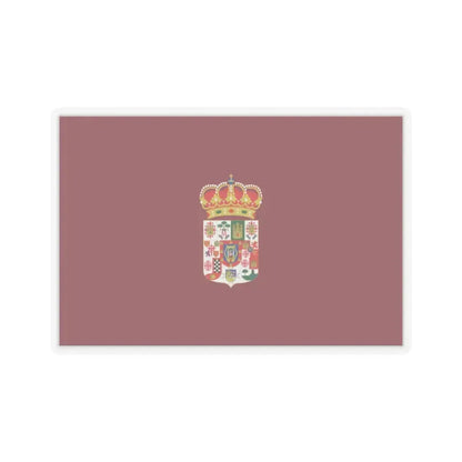 Flag of Ciudad Real Spain - STICKER Vinyl Kiss-Cut Decal 2 Inch Transparent - The Sticker Space