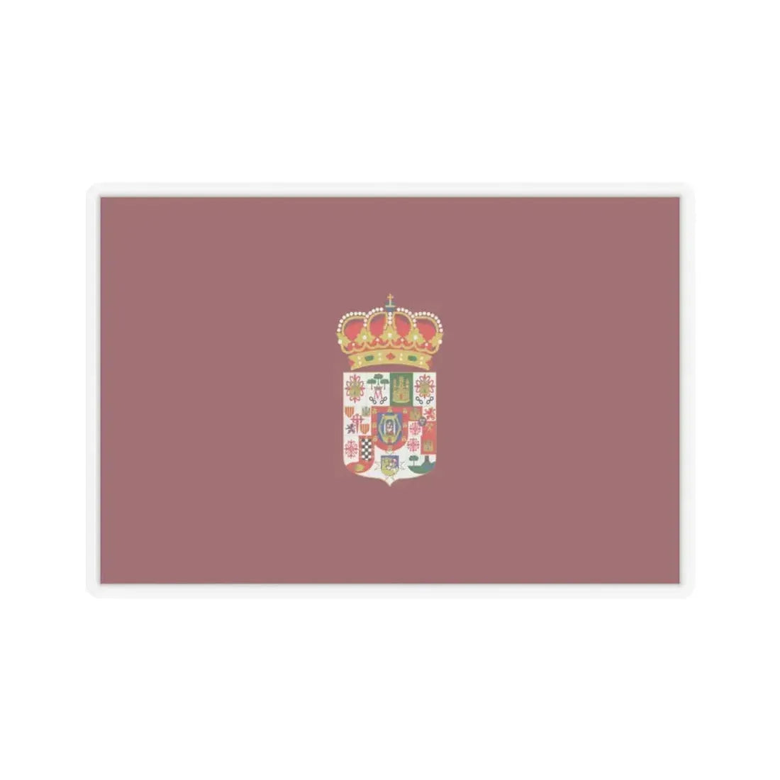 Flag of Ciudad Real Spain - STICKER Vinyl Kiss-Cut Decal 3 Inch Transparent - The Sticker Space