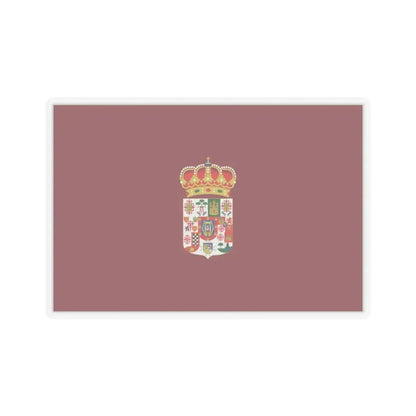 Flag of Ciudad Real Spain - STICKER Vinyl Kiss-Cut Decal 3 Inch Transparent - The Sticker Space