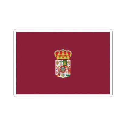 Flag of Ciudad Real Spain - STICKER Vinyl Kiss-Cut Decal 3 Inch White - The Sticker Space