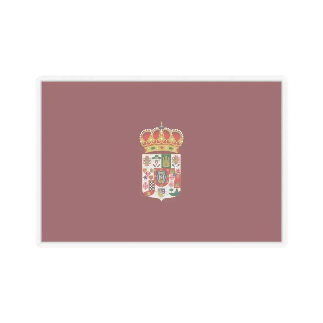 Flag of Ciudad Real Spain - STICKER Vinyl Kiss-Cut Decal 4 Inch Transparent - The Sticker Space