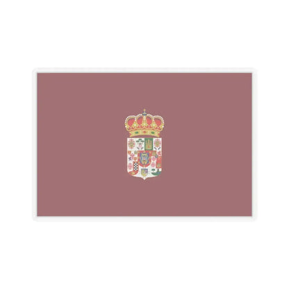 Flag of Ciudad Real Spain - STICKER Vinyl Kiss-Cut Decal 4 Inch Transparent - The Sticker Space