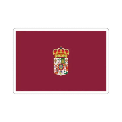 Flag of Ciudad Real Spain - STICKER Vinyl Kiss-Cut Decal 4 Inch White - The Sticker Space