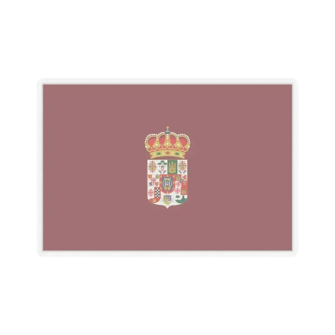 Flag of Ciudad Real Spain - STICKER Vinyl Kiss-Cut Decal 6 Inch Transparent - The Sticker Space
