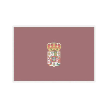 Flag of Ciudad Real Spain - STICKER Vinyl Kiss-Cut Decal 6 Inch Transparent - The Sticker Space