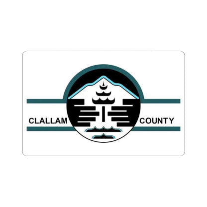 Flag of Clallam County Washington (United States) STICKER Vinyl Kiss-Cut Decal 2 Inch White - The Sticker Space