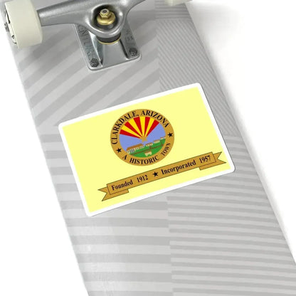 Flag of Clarkdale Arizona (United States) STICKER Vinyl Kiss-Cut Decal - The Sticker Space