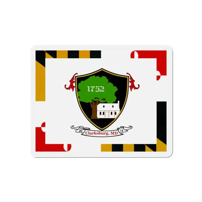 Flag of Clarksburg Maryland - Refrigerator Magnet 4 Inch - The Sticker Space