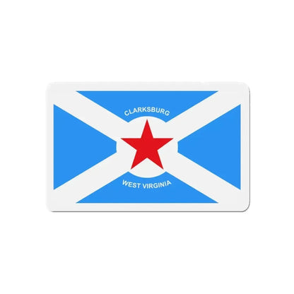 Flag of Clarksburg West Virginia - Refrigerator Magnet - The Sticker Space