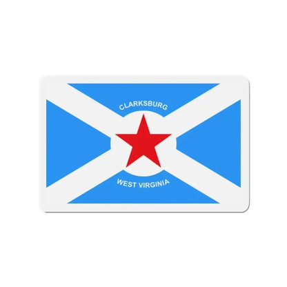 Flag of Clarksburg West Virginia - Refrigerator Magnet - The Sticker Space
