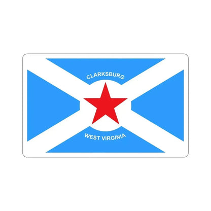 Flag of Clarksburg West Virginia USA STICKER Vinyl Die-Cut Decal - The Sticker Space