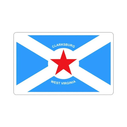 Flag of Clarksburg West Virginia USA STICKER Vinyl Die-Cut Decal - The Sticker Space