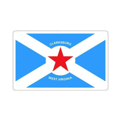 Flag of Clarksburg West Virginia USA STICKER Vinyl Die-Cut Decal - The Sticker Space