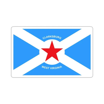 Flag of Clarksburg West Virginia USA STICKER Vinyl Die-Cut Decal - The Sticker Space