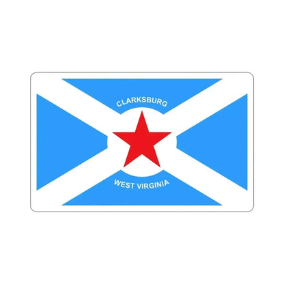 Flag of Clarksburg West Virginia USA STICKER Vinyl Die-Cut Decal - The Sticker Space