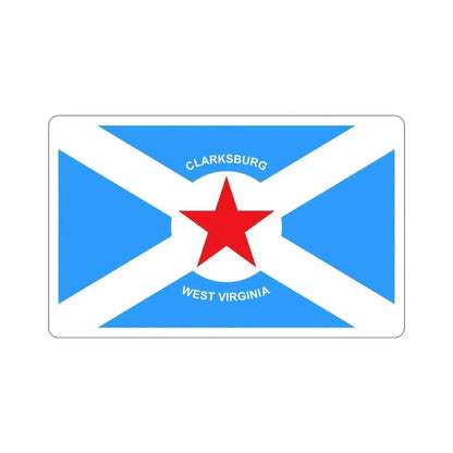 Flag of Clarksburg West Virginia USA STICKER Vinyl Die-Cut Decal - The Sticker Space