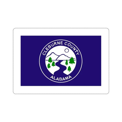Flag of Cleburne County Alabama STICKER Vinyl Die-Cut Decal - The Sticker Space