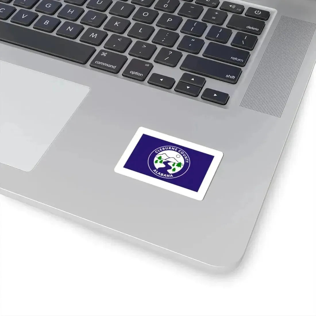 Flag of Cleburne County Alabama (United States) STICKER Vinyl Kiss-Cut Decal - The Sticker Space