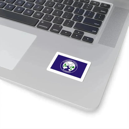 Flag of Cleburne County Alabama (United States) STICKER Vinyl Kiss-Cut Decal - The Sticker Space