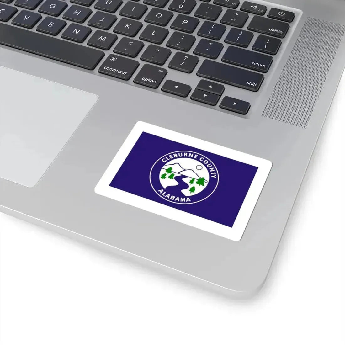 Flag of Cleburne County Alabama (United States) STICKER Vinyl Kiss-Cut Decal - The Sticker Space