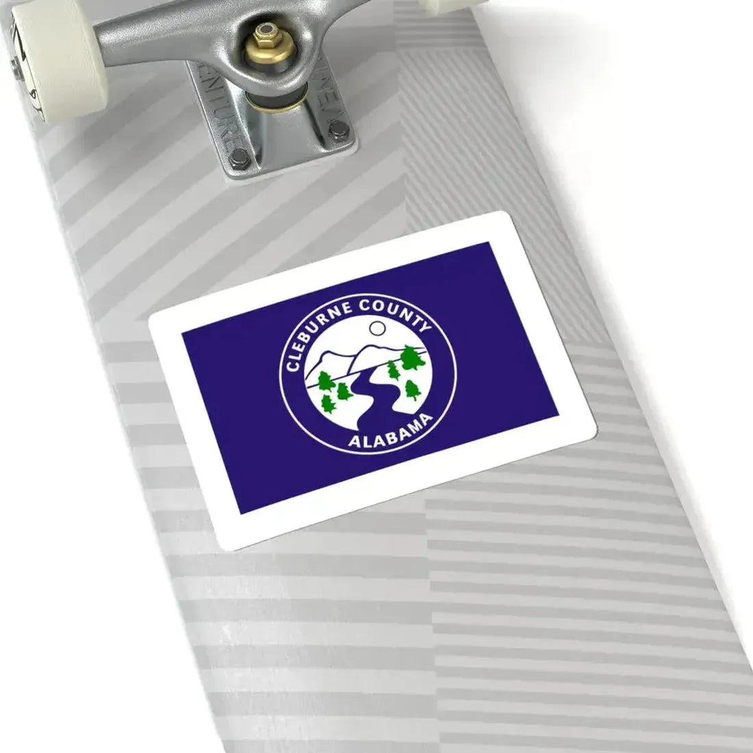 Flag of Cleburne County Alabama (United States) STICKER Vinyl Kiss-Cut Decal - The Sticker Space