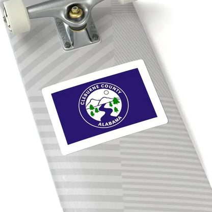 Flag of Cleburne County Alabama (United States) STICKER Vinyl Kiss-Cut Decal - The Sticker Space