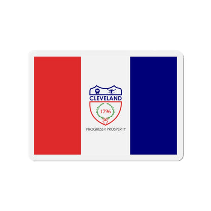 Flag of Cleveland Ohio - Die-Cut Magnet-2" x 2"-The Sticker Space